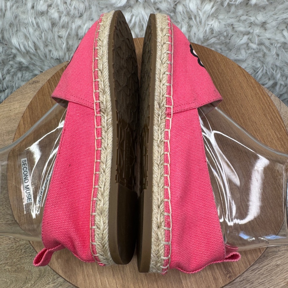 Kate Spade Gavyn Pink Peony Lip Floral Espadrille Flats Shoes Women Size 6.5M - Picture 5 of 8